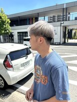 チャプター 問屋町(chapter)&nbsp;ケアブリーチダブルカラーホワイトベージュマッシュ眉毛カット