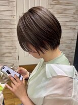 アウラ 近鉄八尾駅前店(Aura)&nbsp;ショートヘア イルミナカラー UPTOGLOSS髪質改善  近鉄八尾