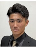 ツーブロックツイストスパイラル束感スーツシークレットパーマ