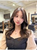 韓国ヘア/似合わせカット/アッシュベージュ/前髪/谷町四丁目
