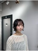 【ノンアルカリ・無造作パーマ】ボブレイヤーにパーマで立体感を