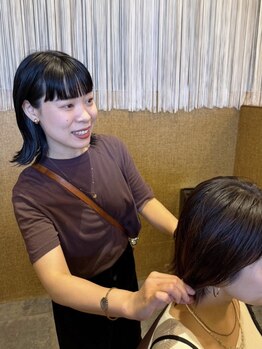 アフェット(con affetto)の写真/半個室のプライベート空間で、自分だけのサロンTimeを満喫◎女性同士だからお悩みも気軽に相談できる！