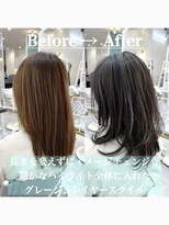 ロミー 本厚木(ROMMY.) 韓国レイヤーカットバタフライカット◎チャコールグレー◎本厚木