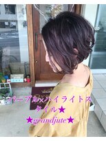 グランジュテ(grandjute)&nbsp;似合わせカット★ハイライト★白髪ぼかし★髪質改善★ショート