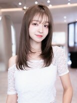 エースハバナ 渋谷(1 HAVANA)&nbsp;チョコグレージュ/20代30代大人かわいい/ミディアムレイヤー