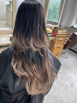 アクト 原宿(ACT) グラデーションカラー/ウルフカット/レイヤーカット/ブリーチ