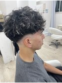 ホワイトメッシュスペインカール