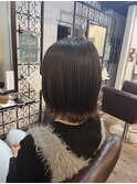 切りっぱなしボブ