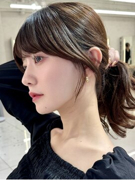 エジョン 三鷹店(Aejon) 三鷹レイヤーカット韓国ダブルカラー顔周り前髪カットボブ