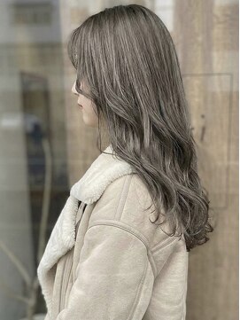 ニコリヘアワークス(nicori hair works) ロング×ハイトーン×グレージュ1