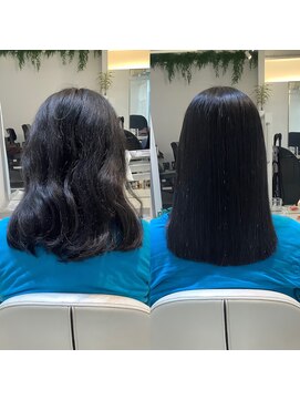 シゲ 自由が丘店(SHIGE) 乾かすだけでまとまる地毛風髪質改善ストレート40代50代縮毛矯正