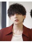 MEN’S HAIR/波巻きツイストスパイラル/リバースセンターパート