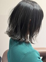 サロウィン 大宮Crest店(SALOWIN) ◯髪質改善 ゆるふわ ボブ 外ハネ ブルー ブラック