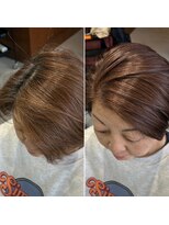 ヨロヘアー(YOLO hair)&nbsp;髪が綺麗に見えるピンクブラウン/白髪ぼかし