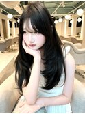 レイヤーカット/顔周りレイヤー/ロングレイヤー/韓国ヘア