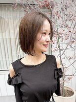ブランロール 中目黒店(Blanl'or)&nbsp;イメチェンピンクベージュアンブレラカラー前髪クールショート
