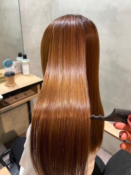 ジュエルボックス 西梅田店(jewelbox) 髪質改善×オレンジブラウン