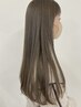 【大人女性にも大人気/透明感カラー】カット+ブリーチなしダブルカラー