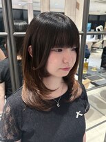 カインド 南青山(hair&make up KIND) 重さを保てるミディアムレイヤースタイル