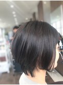 自宅での再現性簡単ショートボブ