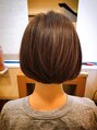 サヴォイ ヘア ドレッシング(SAVOY HAIR DRESSING)&nbsp;デザインカラーを施したことによってツヤ感があるボブスタイル