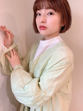 スリー(three.) 【北浜/three】30代.40代,50代 丸みショート 大人ボブ