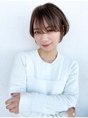 ミニショート_スリークボブ厚めバングローライト_7349
