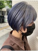 (akiko)ニュアンスブルーバイオレット×ショート