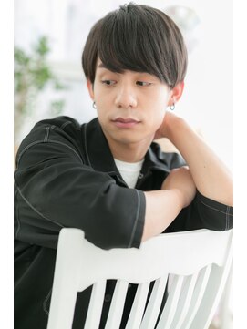 ミック ヘアアンドメイク アップ 駒込店(miq Hair&Make up) サイドパートショート斜めバングナチュラルアッシュb1