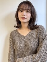 外ハネ_白髪染め_グレージュ_髪質改善/20代30代40代