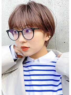 ガーデン オオタカノモリ(garden otakanomori) 20代30代40代大人丸みナチュラルボブ×前髪ありd