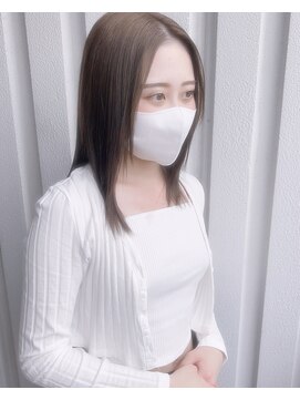 エイムヘアメイク 舟入店 ブリーチ無しハイトーンベージュ