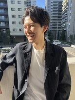 ガーデン オオタカノモリ(garden otakanomori)&nbsp;メンズビジネスパーマ/七三アップバング/かきあげショート