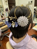 ラディシュ さがみ野(RADISH)&nbsp;20代成人式卒業式向け♪ナチュラルカラー編み込みアレンジヘア