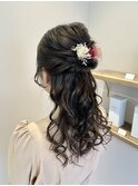 ふわふわハーフアップ/お呼ばれヘア