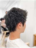 【メンズ★大名】スパイキーショート×アップバング×ビジネス