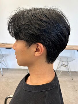 エルマーク(L-MARK) センターパートニュアンスパーマ韓国カルマパーマコンマヘア