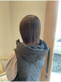ギリギリ結べるパッツンボブ/前髪ストレート