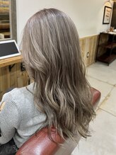 ダメージレスに透明感のあるダブルカラー◎〔ブリーチ/ケアブリーチ/ハイライト/白髪ぼかし/横浜/横浜駅〕