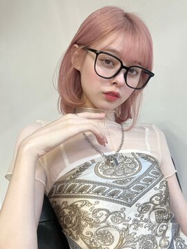 ユーフォリア エヌ 池袋サンシャイン通り店(Euphoria +n) 大人かわいいワンカールミディアムボブ10代20代30代40代