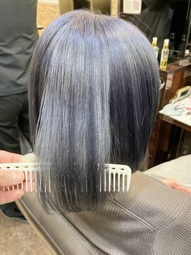 キャラ 池袋本店(CHARA) 人気のツヤ透明感ブルージュ◎ボブ【池袋/ブリーチ/ショート】