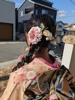 サロン ド ベルダンス(Salon de Belle danse)&nbsp;成人式ヘア　振袖ヘア　卒業式ヘア　袴ヘア　水引金箔