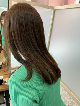 ジーナ 船橋(Zina) 髪質改善＊ロングレイヤーグレーベージュ＊美髪【Zina船橋】