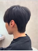 韓国ダウンパーマ／メンズマッシュショートノーセットマッシュ