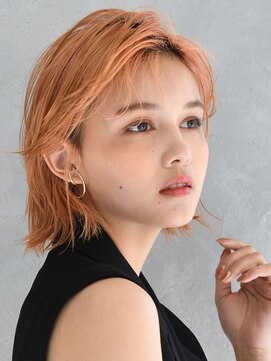 アース 北上店(HAIR & MAKE EARTH) センターパート×無造作カール