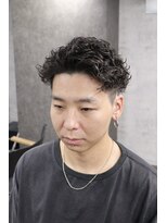 アンサー 渋谷(ANSWER)&nbsp;渋谷スパイラルパーマツイストスパイラルパーマ七三分けショート