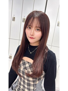 ユーフォリア 渋谷グランデ(Euphoria SHIBUYA GRANDE) 髪質改善ストレート　艶髪　ピンクブラウン　ピンカラーYUKI