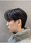 メンズセンターパートニュアンスパーマメンズパーマ