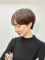 ハウスアンドヘアーワークス(House&Hair works)&nbsp;前髪長め大人小顔ショート30代40代50代　藤沢