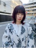 ナチュラルモードキュートウルフ×バーガンジー